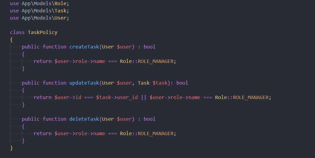 Setting up Role based access